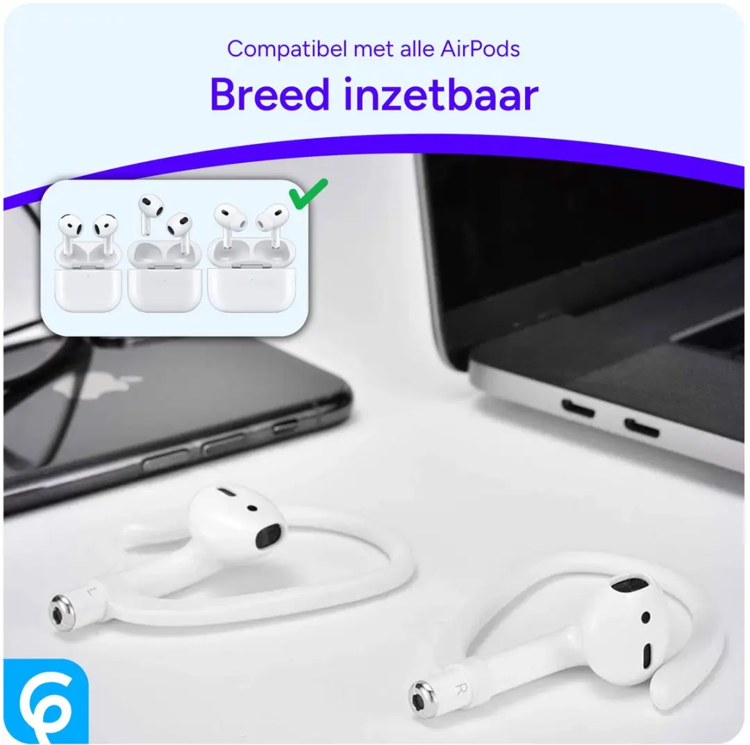 Selected Oorhaken voor Apple AirPods Pro - Wit