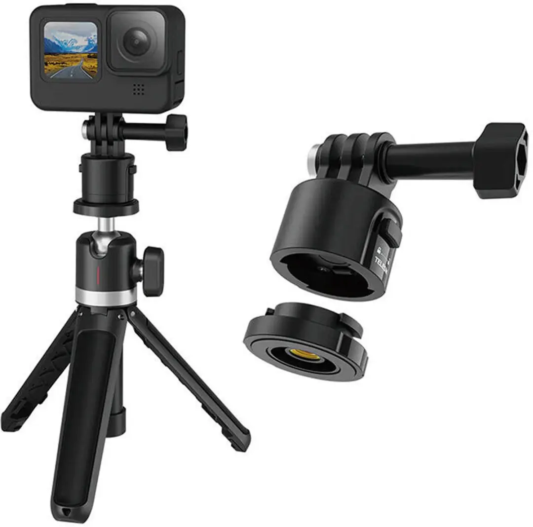 Telesin Magnetic Quick Release Adapter Set - GoPro - Zwart - afbeelding 2 van 6