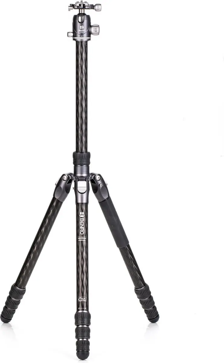 Benro Rhino 34C+VX30 Statief - Koolstofvezel - 4 Secties - Zwart