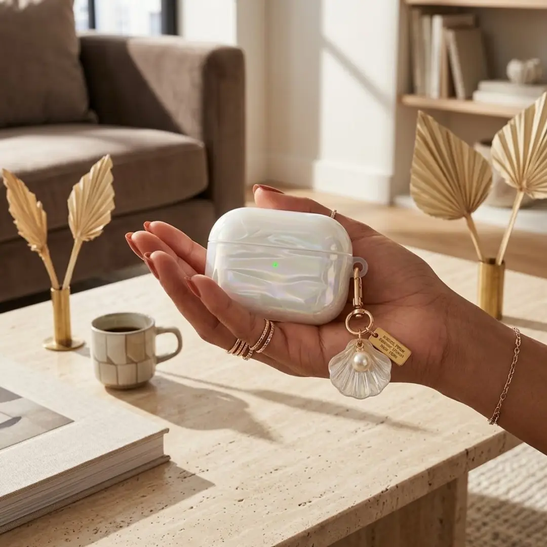 NUVEX Hoesje AirPods Pro 3 - Transparant parelmoer