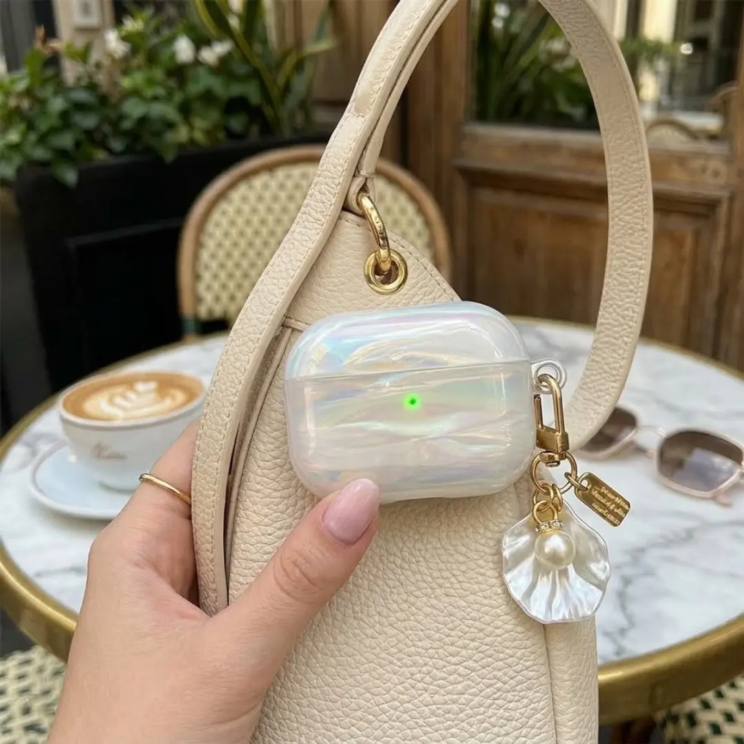 NUVEX Hoesje AirPods Pro 3 - Transparant parelmoer