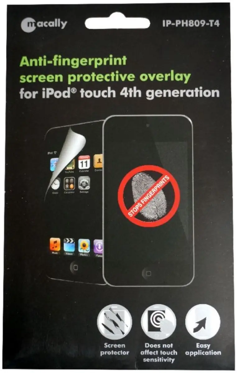 Macally IP-PH809-T4 Beschermfolie iPod touch 4G - Transparant