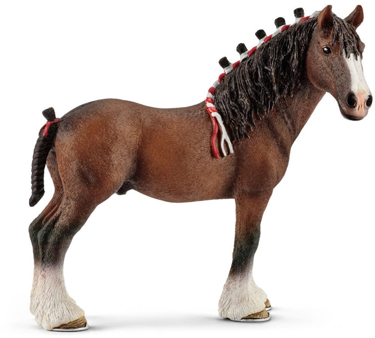 Schleich Paarden Clydesdale hengst speelgoedpaard realistisch.