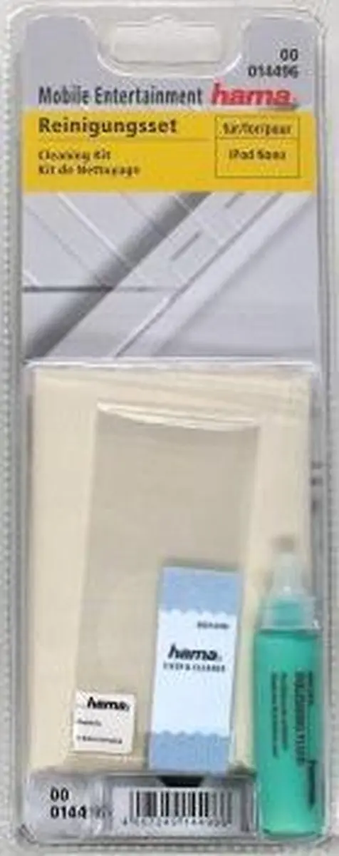 Hama Reinigingsset iPod Nano 00014496 - Transparant