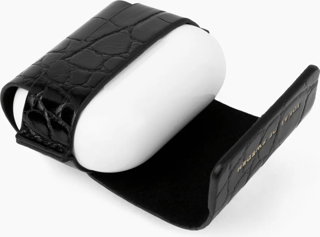iDeal of Sweden Flo AirPods Tas 3e Gen - Apple AirPods 3 - Black Croco
