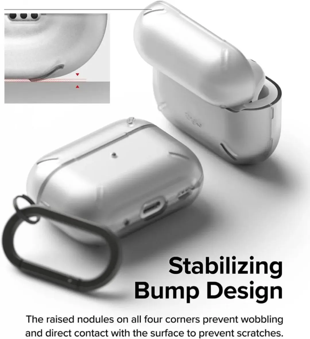 Ringke Hoesje Apple AirPods Pro 1/2 - Schokbestendig - Transparant