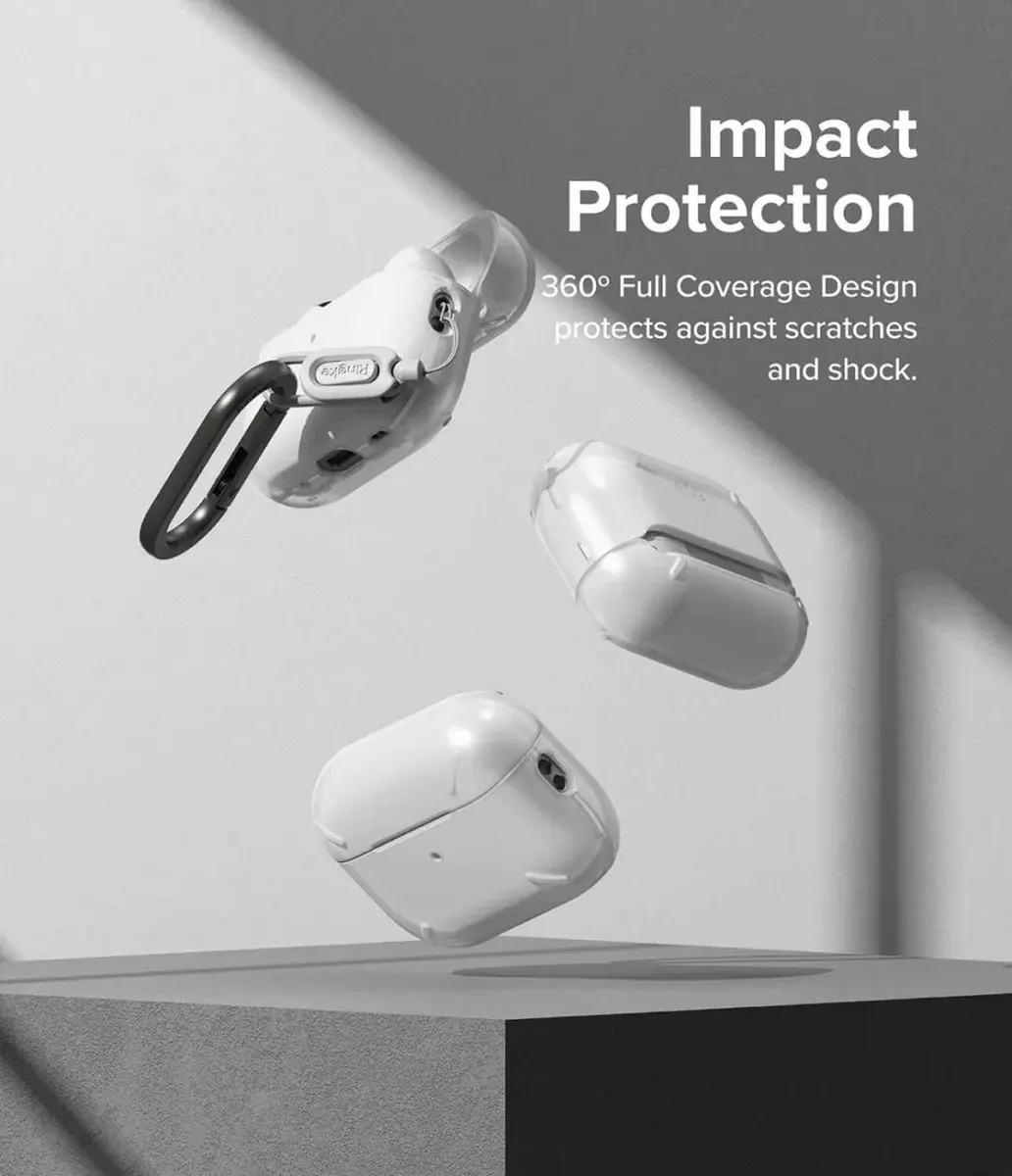 Ringke Hoesje Apple AirPods Pro 1/2 - Schokbestendig - Transparant