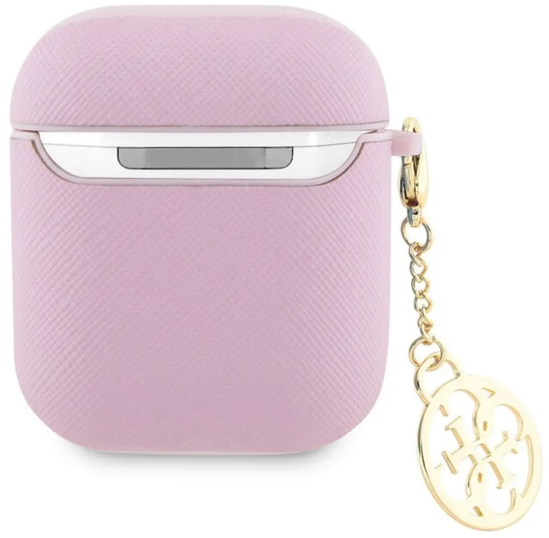 GUESS AirPods 2 Hoesje - Saffiano Roze
