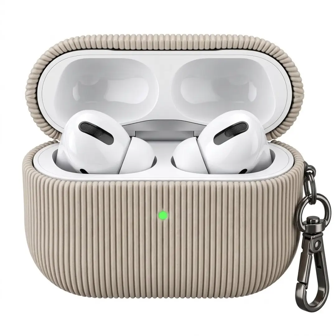 NUVEX Luxe Geribd Hoesje AirPods Pro 2 Grijs