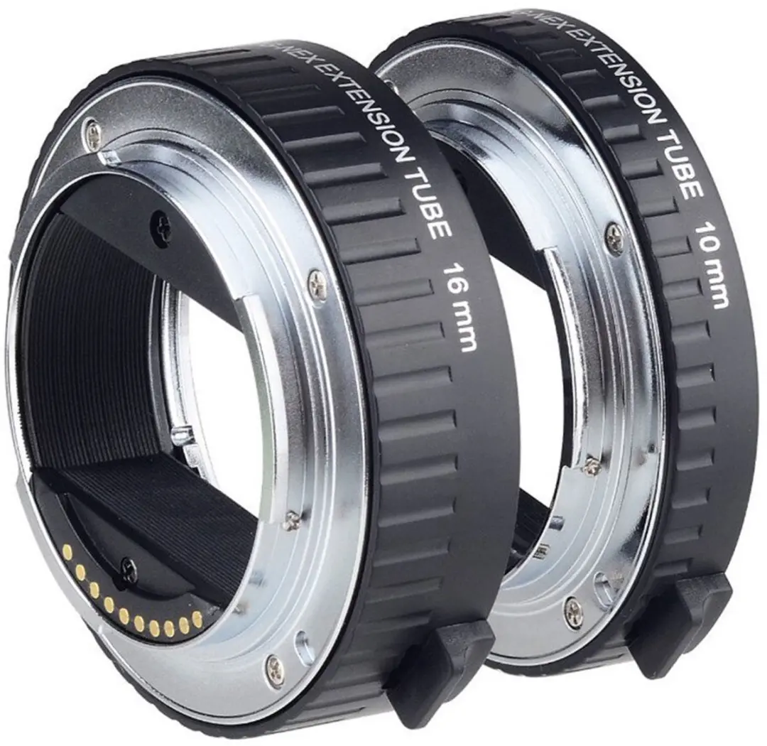 Viltrox DG-NEX Automatic Tussenring Set - 10mm & 16mm - Zwart