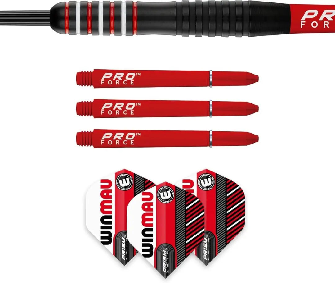 Winmau Brass Darts Rookie 20g - 9 Stuks - Rood