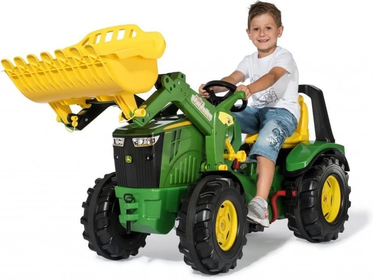 Rolly Toys X-Trac John Deere 8400R Traptrekker - Groen