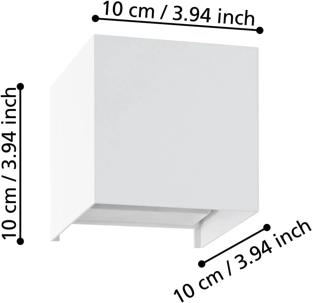 Eglo Valmontone Wandlamp LED 10cm - Wit