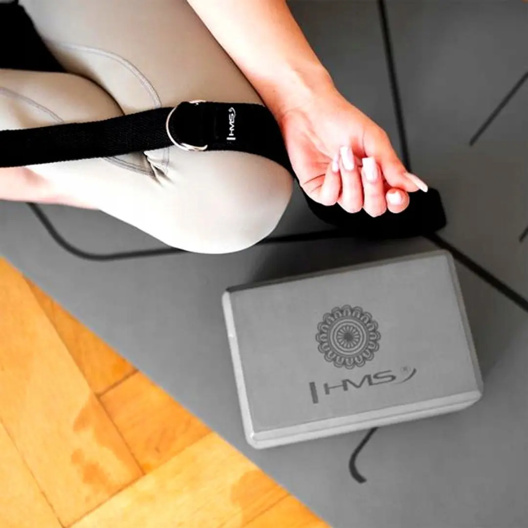 HMS Yoga Stretchband 3m - Zwart