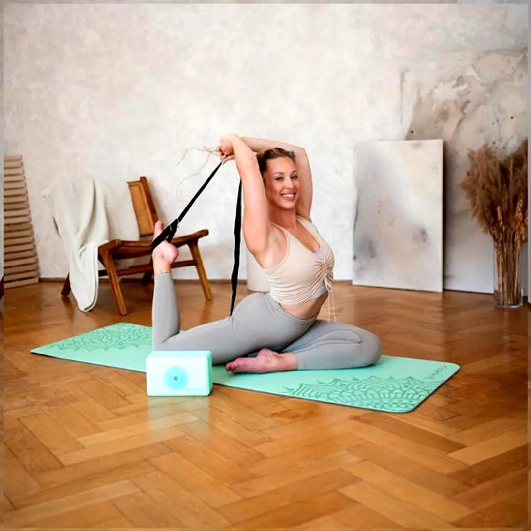 HMS Yoga Stretchband 3m - Zwart