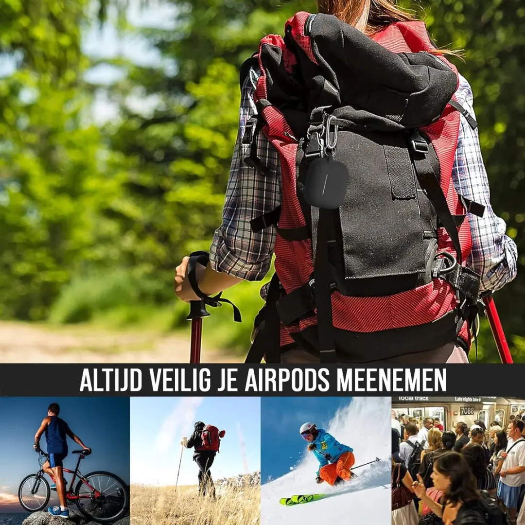 NUVEX AirPods Pro 2 Hoesje - Zwart