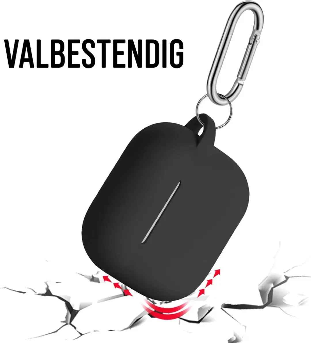 NUVEX AirPods Pro 2 Hoesje - Zwart