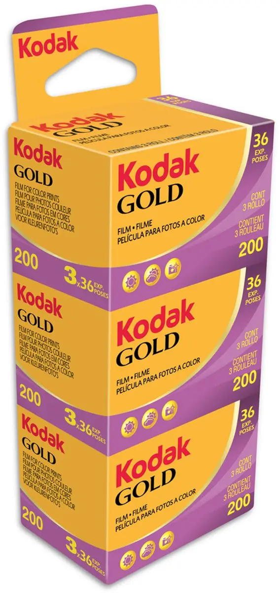 Kodak Gold 200 ISO 36 Film - 3x36 Stuks