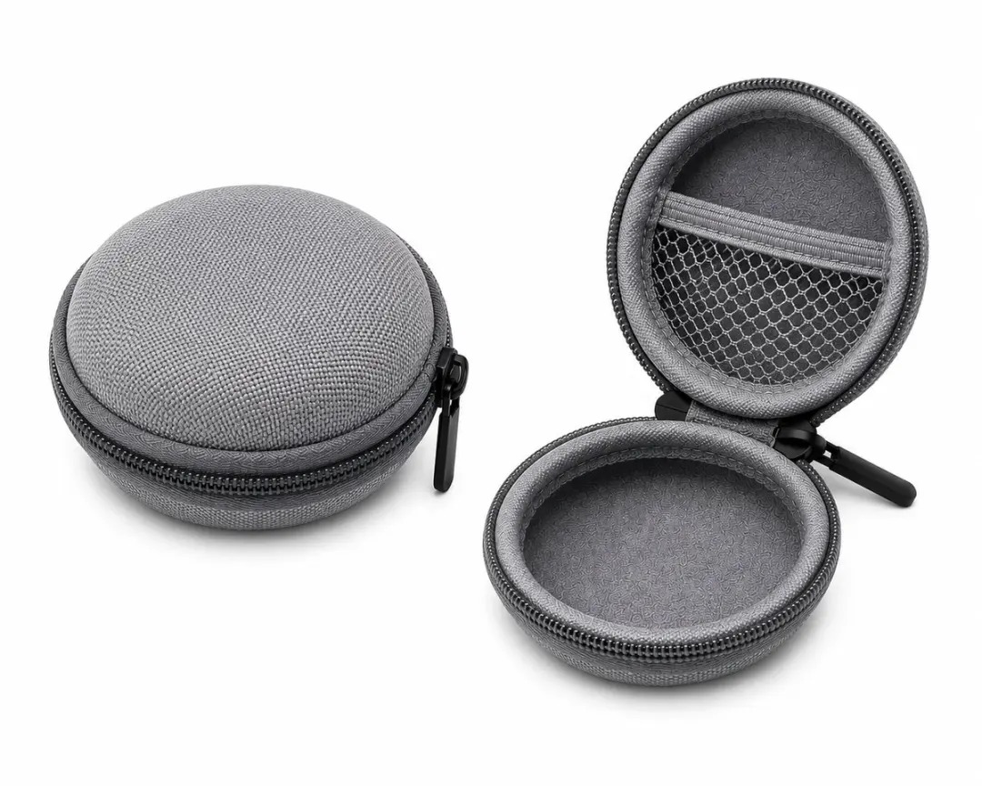 Denver TWE Draadloze Oordopjes - Witte Bluetooth Earbuds + Grijs Opberghoes