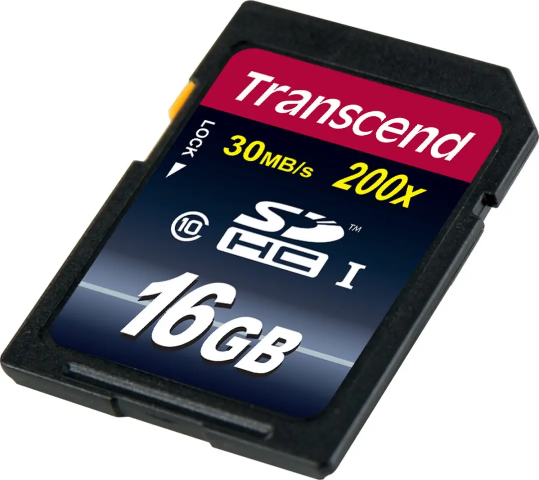 Transcend Premium SD Kaart 16GB Class 10 TS16GSDHC10