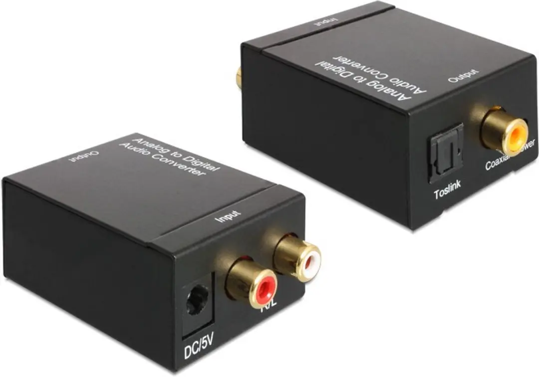Delock 62443 Audio Converter - Analoge naar Digitale Signaalomzetter - Zwart - afbeelding 6 van 6