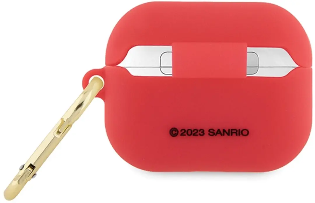Hello Kitty Siliconen 3D Kitty Hoofdhoes AirPods Pro - Rood
