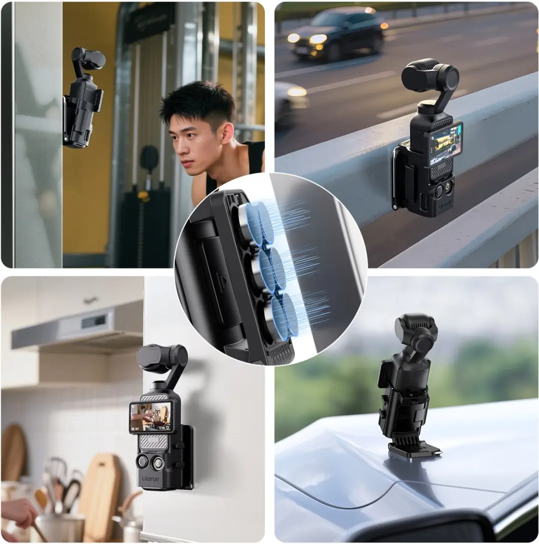Ulanzi PK-15 Magnetische Beugel DJI Osmo Pocket 3 - Zwart