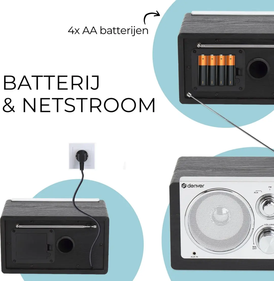 Denver TR63 Draagbare Radio - Zwart