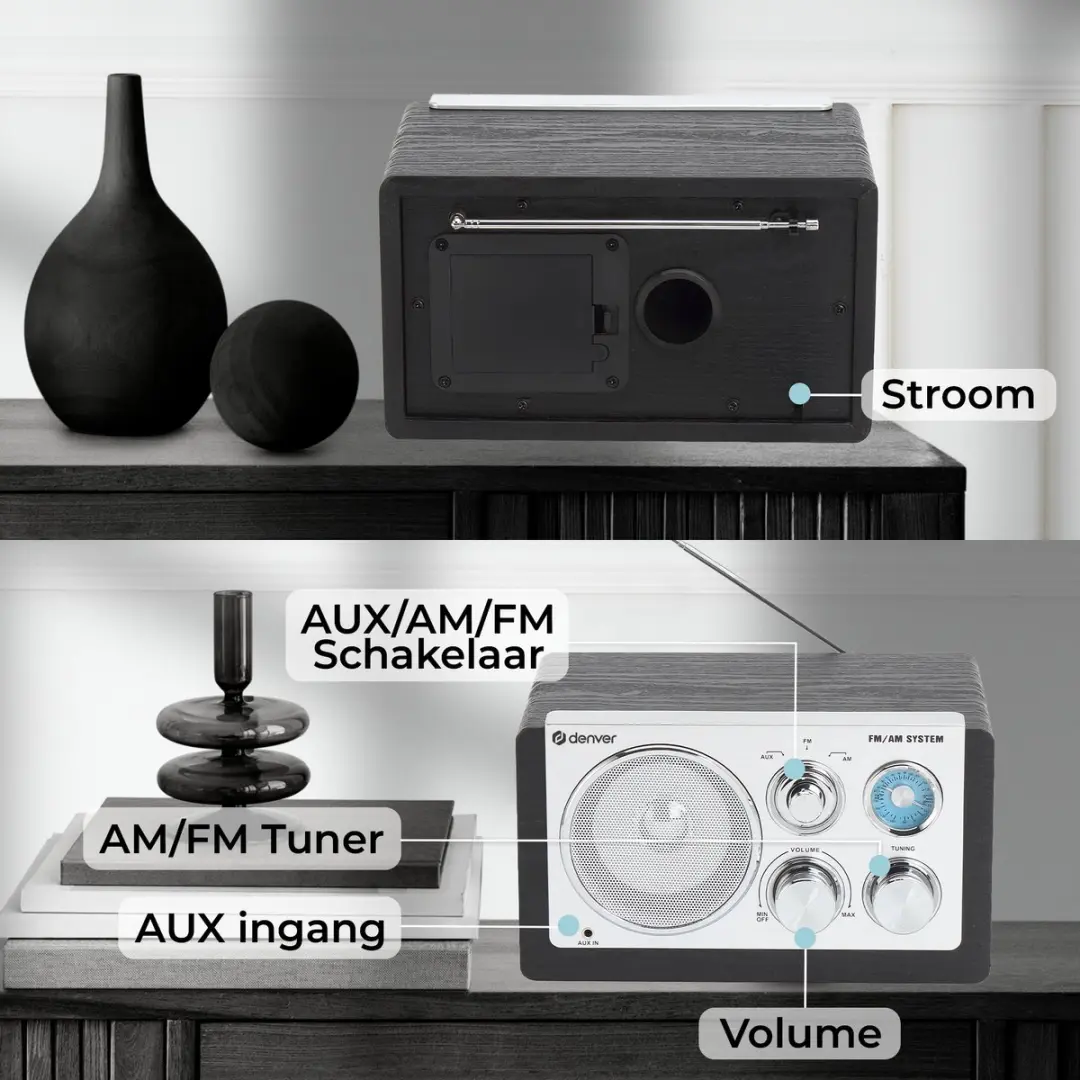 Denver TR63 Draagbare Radio - Zwart