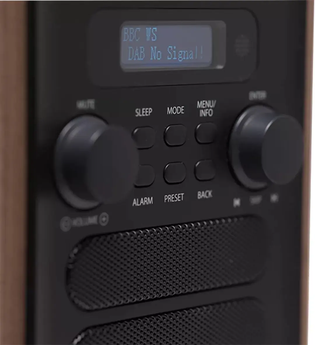 Denver DAB48 Retro Radio - DAB+/FM - Bluetooth - Hout/Grijs