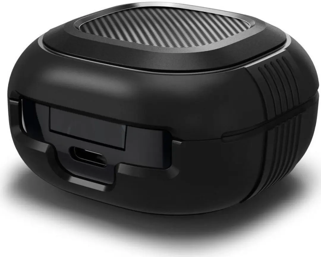 Spigen Rugged Armor ASD01276 Hoesje - Samsung Galaxy Buds Pro/Live - Zwart - afbeelding 6 van 6