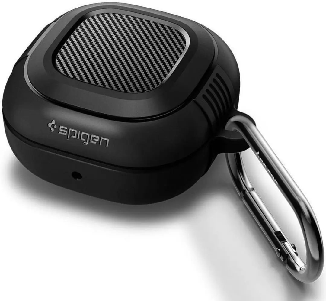 Spigen Rugged Armor ASD01276 Hoesje - Samsung Galaxy Buds Pro/Live - Zwart