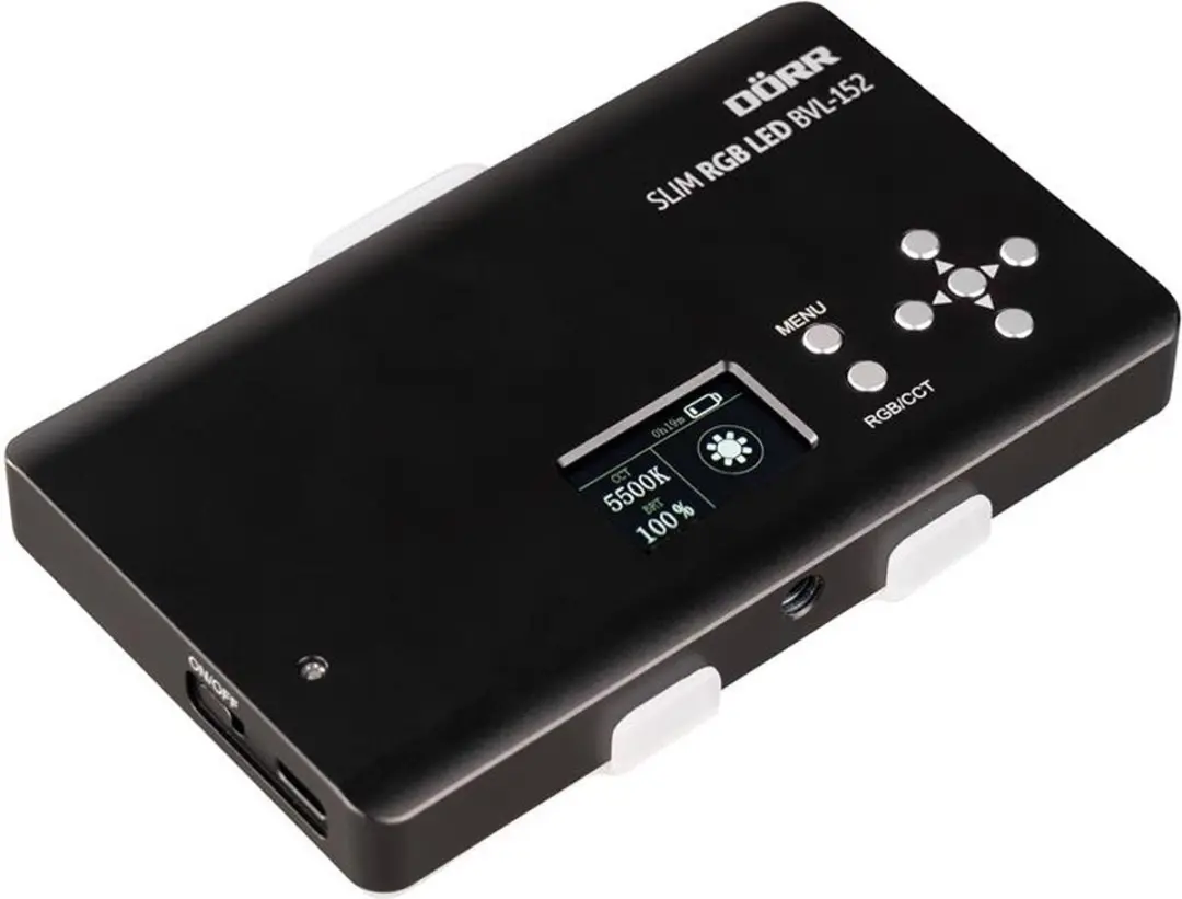 Dörr BVL-152 RGB LED Videolamp - 152 LED - 5600K - Zwart