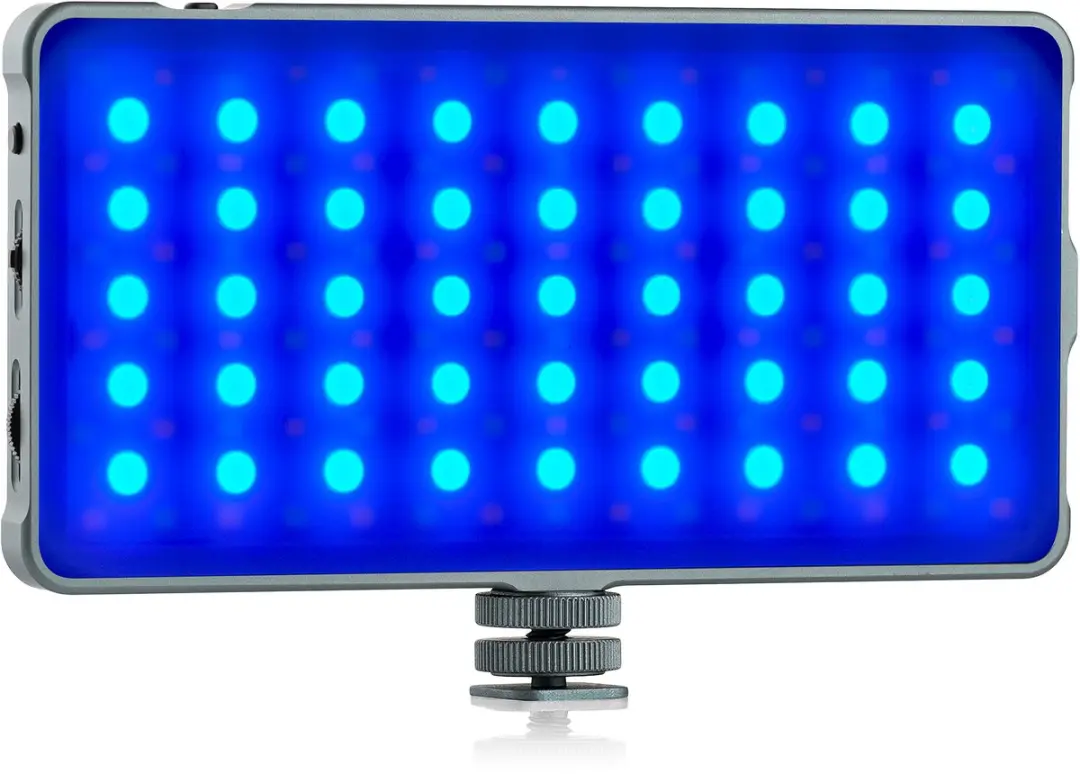 MOJOGEAR Medium LED RGB Videolamp 12W - Grijs/Wit