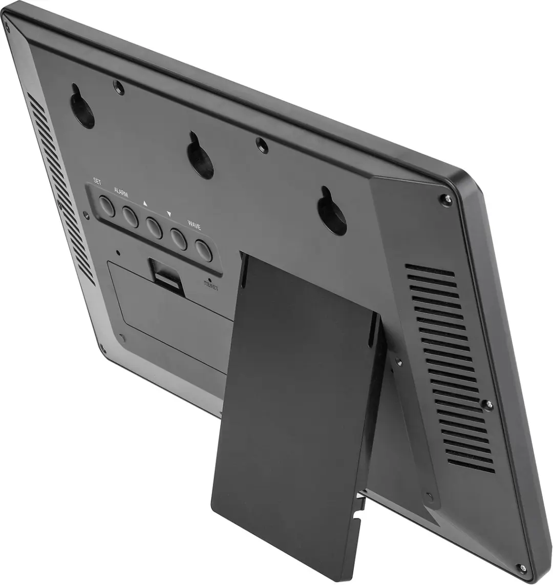 TFA Dostmann 60.4520.01 Wandklok - Zwart Groot Display