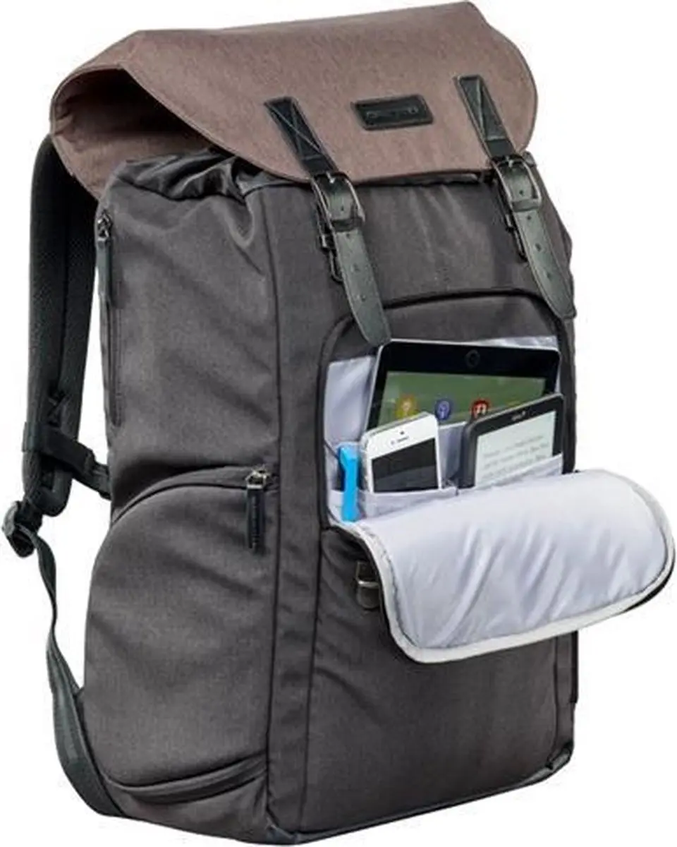 Cullmann Bristol DayPack 600+ Rugzak 91731 - 5 Lenzen - M - Bruin - afbeelding 6 van 6