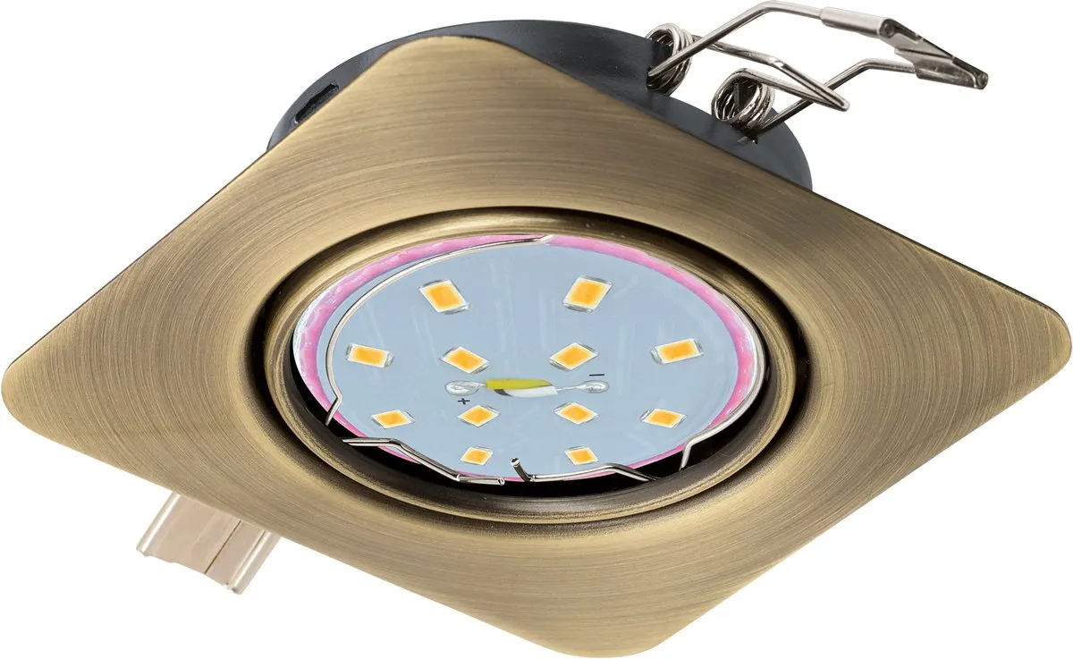 Eglo Peneto Inbouwspot LED 87x87mm Brons