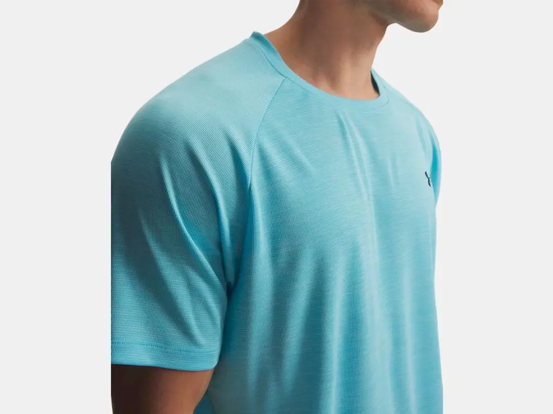 Under Armour Tech Textured SS T-shirt Heren - Blauw XL
