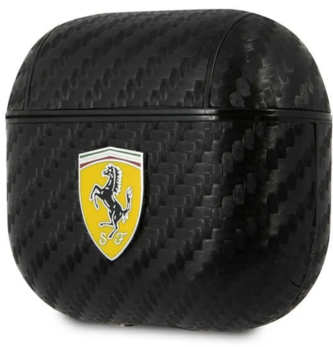Ferrari Carbon AirPods 3 Hoesje - 3666339009632 - Zwart