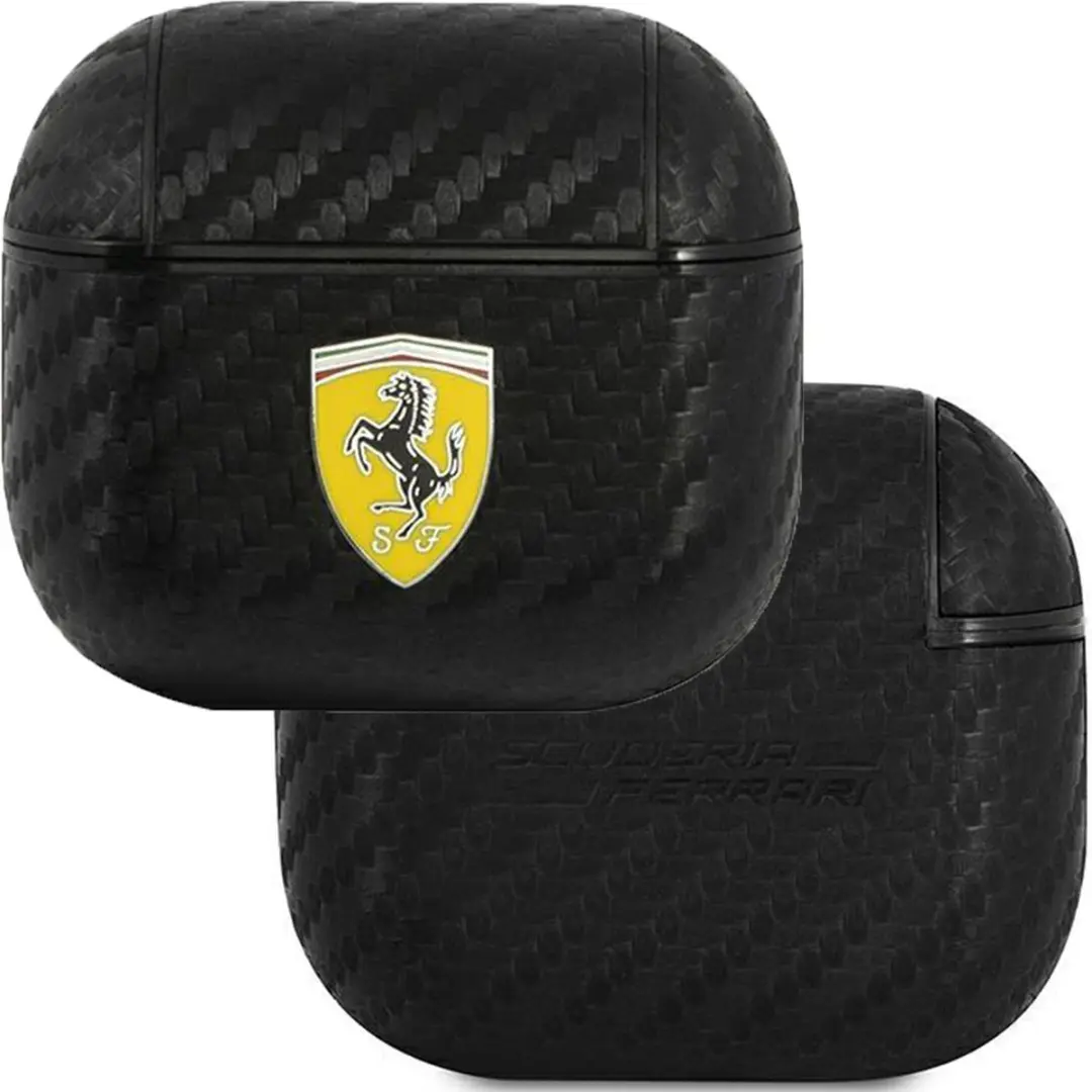 Ferrari Carbon AirPods 3 Hoesje - 3666339009632 - Zwart