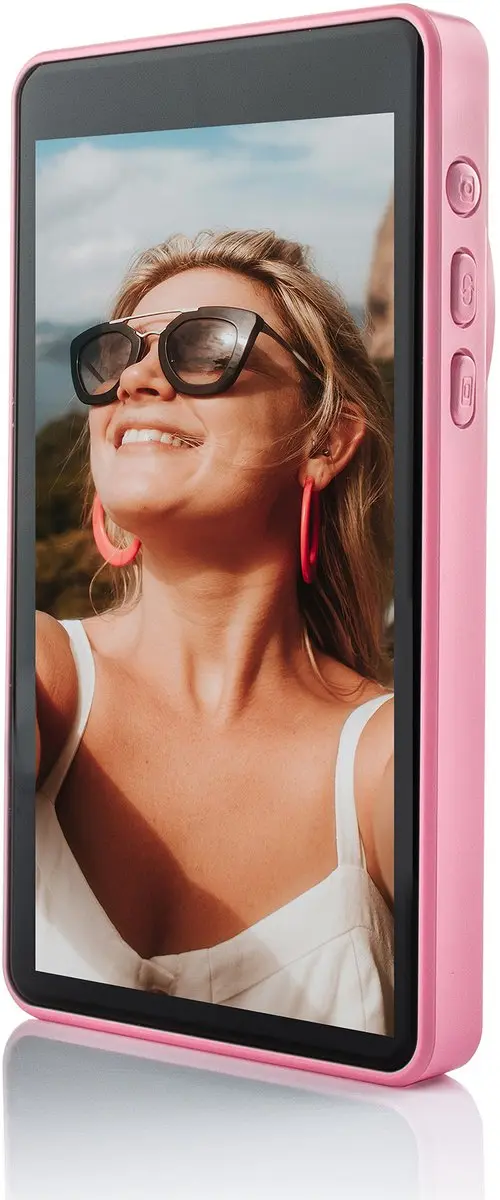 MOJOGEAR VS3 Vlogmonitor - Roze - Magnetisch - Inclusief Bluetooth Remote