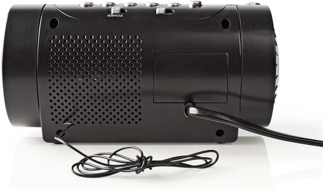 Nedis CLAR005BK Wekkerradio - LED Tijdprojectie - AM/FM - Zwart