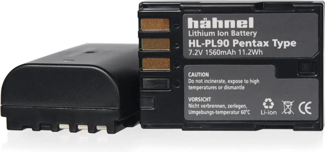Hähnel HL-PL90 Li-Ion Accu 1560mAh - Pentax D-Li90