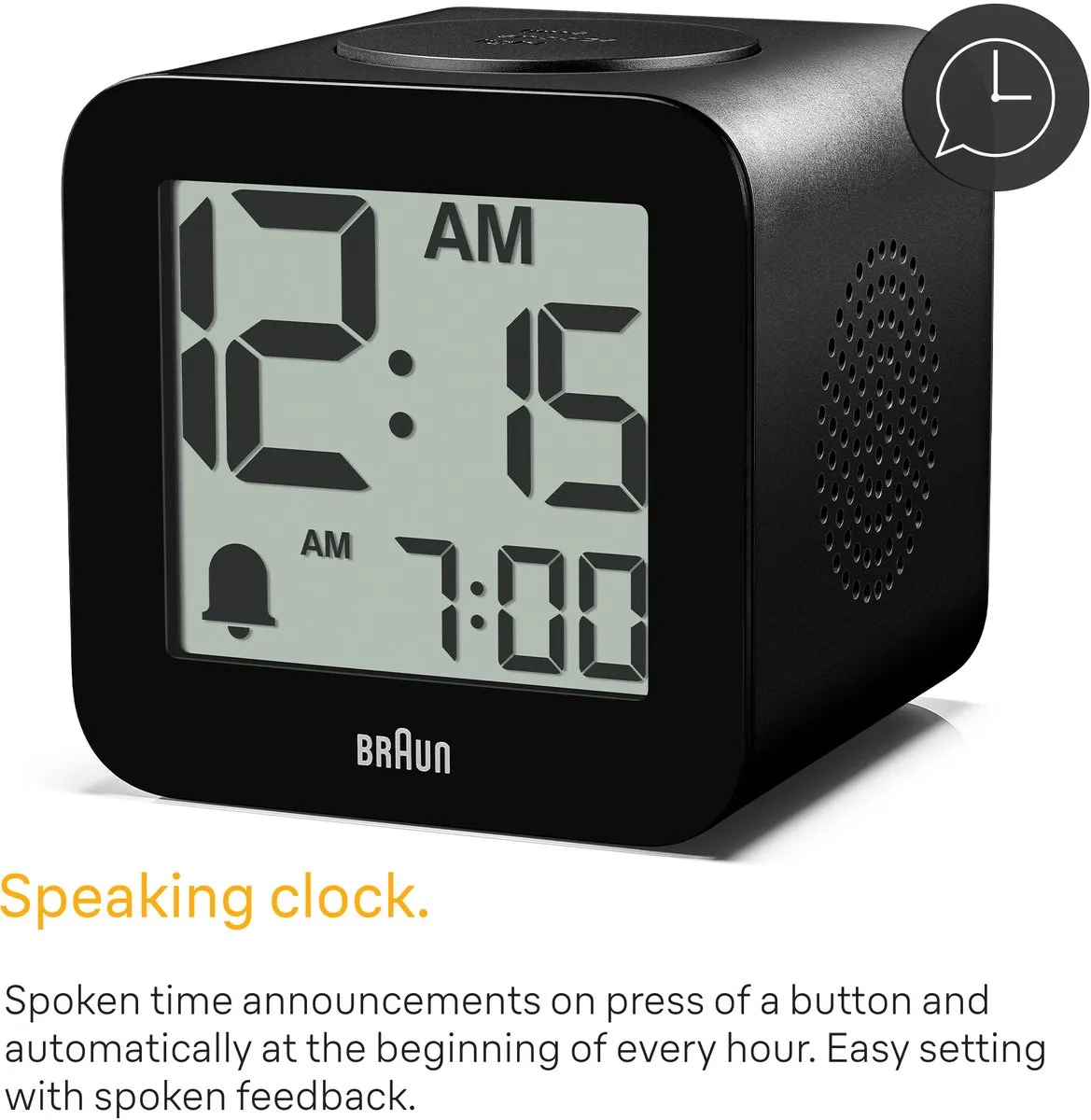 Braun BC25BP Digitale Wekker - Zwart