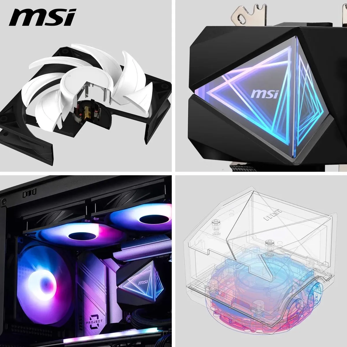 MSI MAG CORELIQUID I240 Vloeistofkoeler 12cm - Zwart