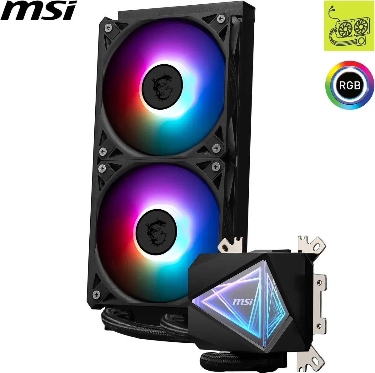 MSI MAG CORELIQUID I240 Vloeistofkoeler 12cm - Zwart - afbeelding 6 van 6