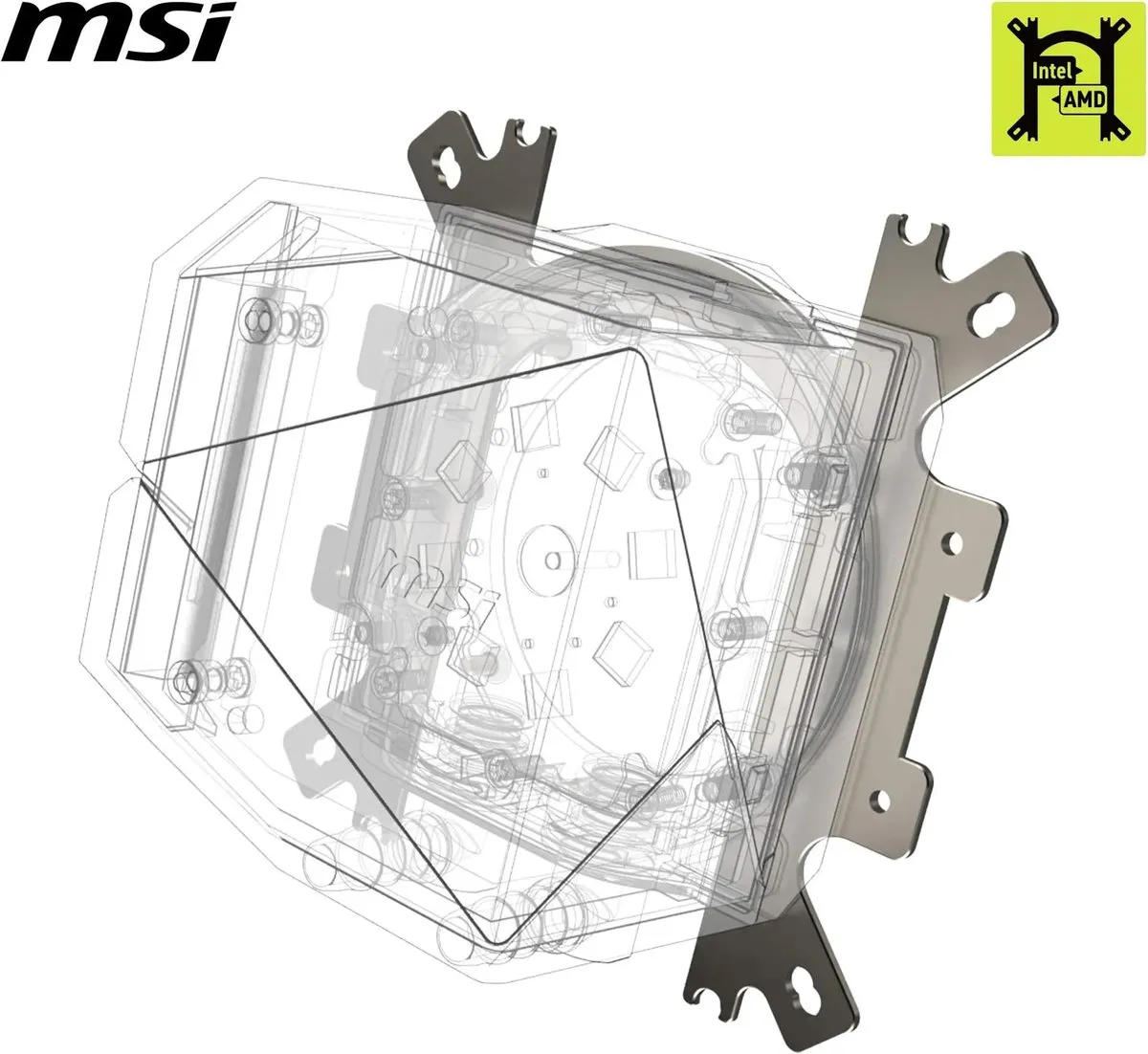 MSI MAG CORELIQUID I240 Vloeistofkoeler 12cm - Zwart