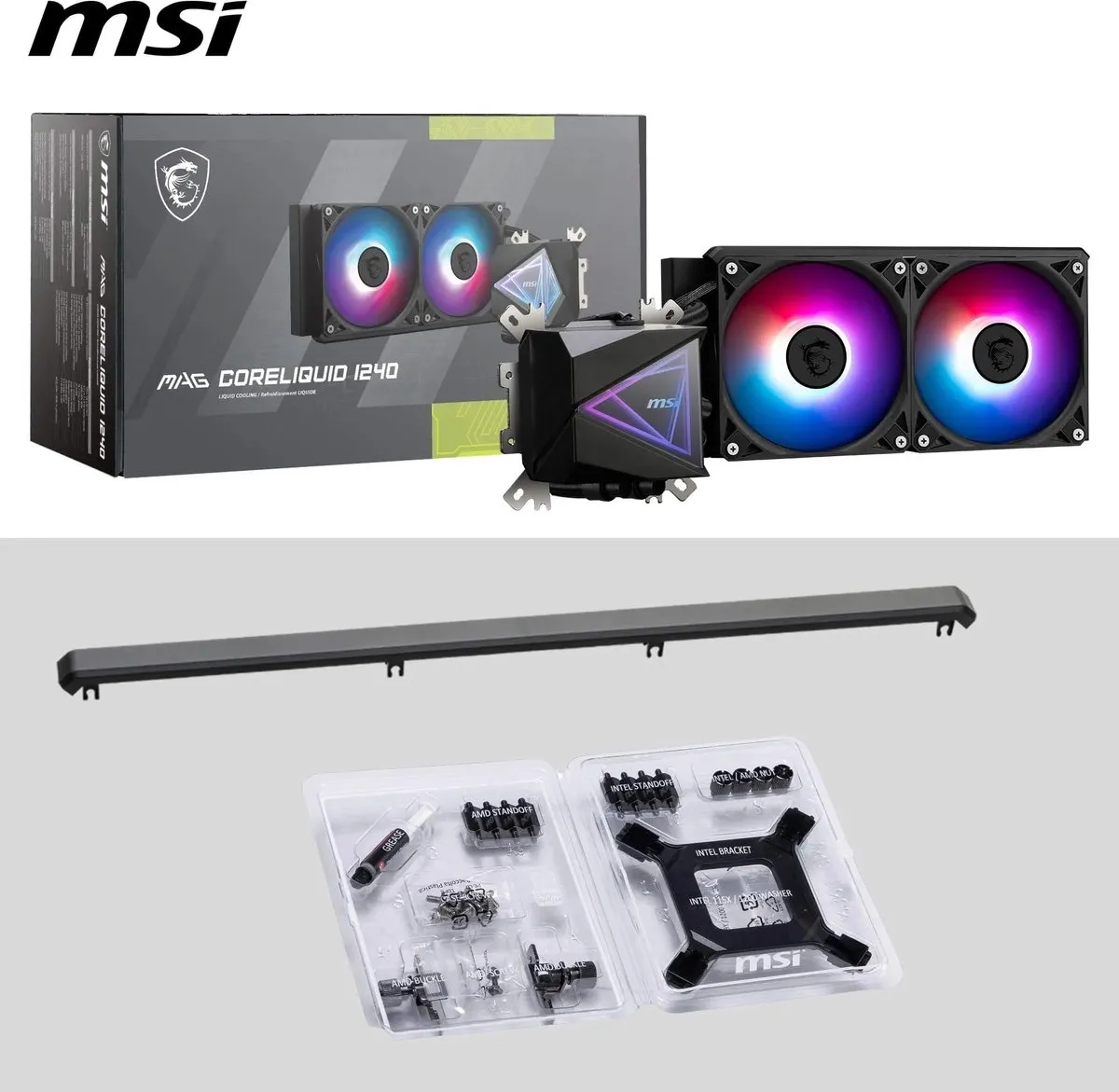 MSI MAG CORELIQUID I240 Vloeistofkoeler 12cm - Zwart