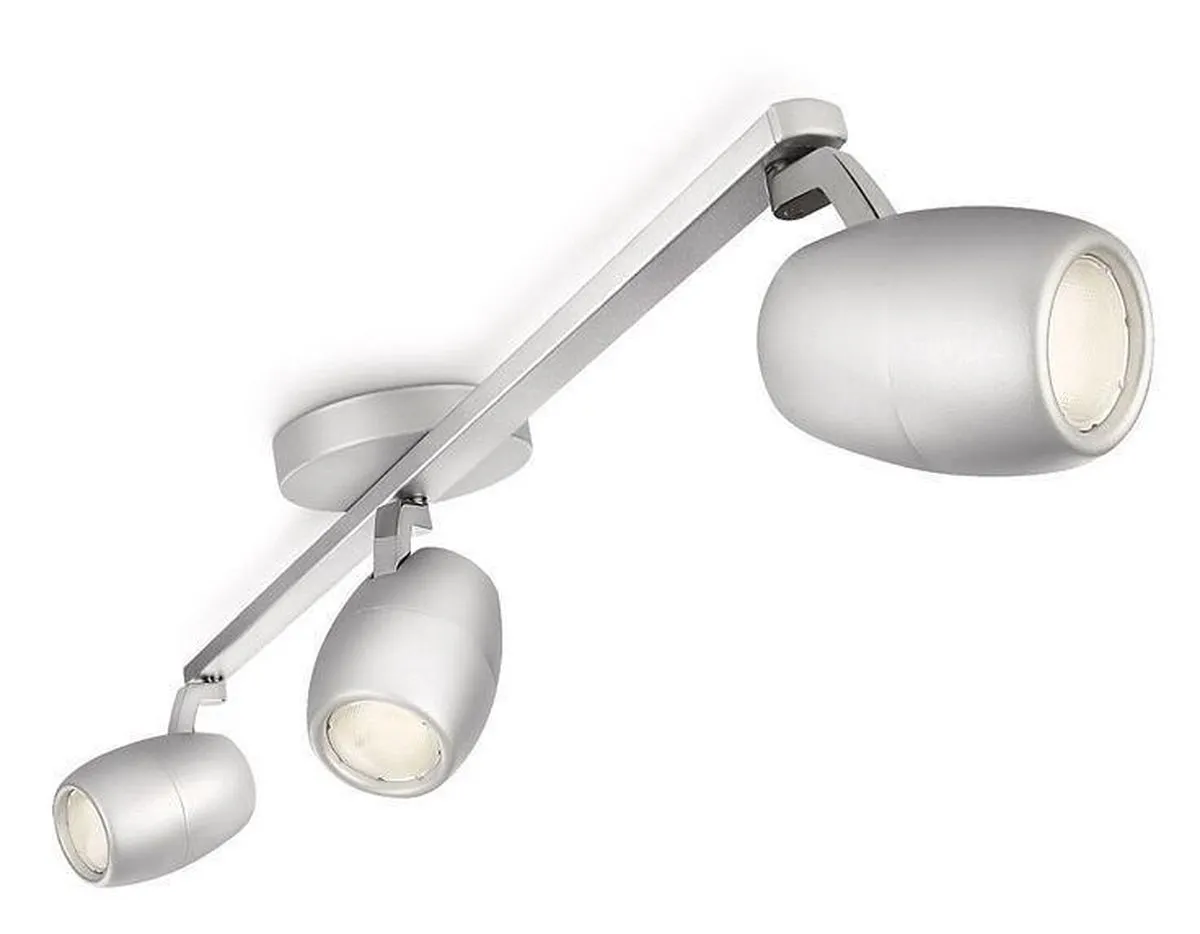 Philips Ecomoods Ease Plafondspot 3-lichts - Aluminium - 74cm - afbeelding 2 van 3