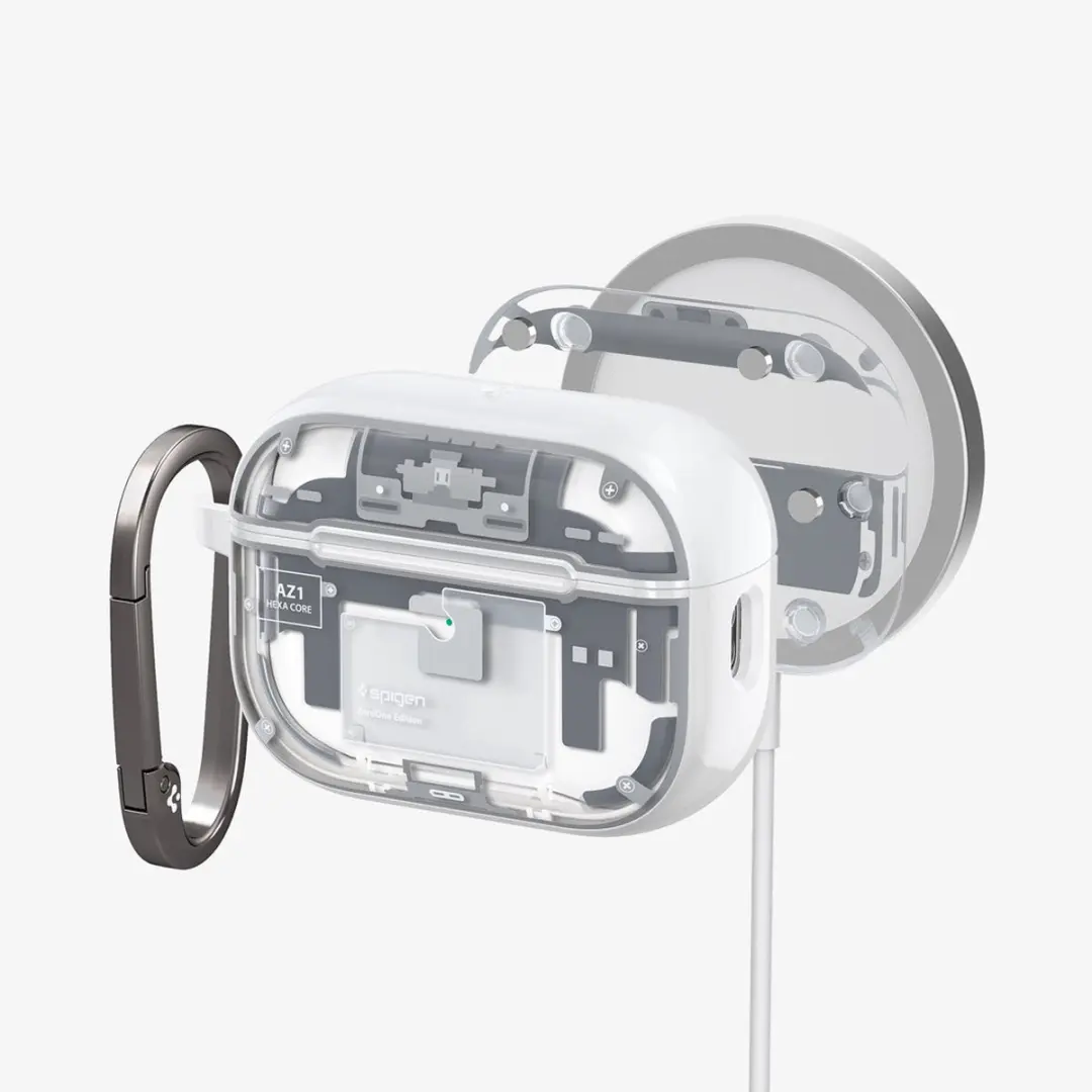Spigen Ultra Hybrid MagFit ACS07423 Hoesje - AirPods Pro - Wit